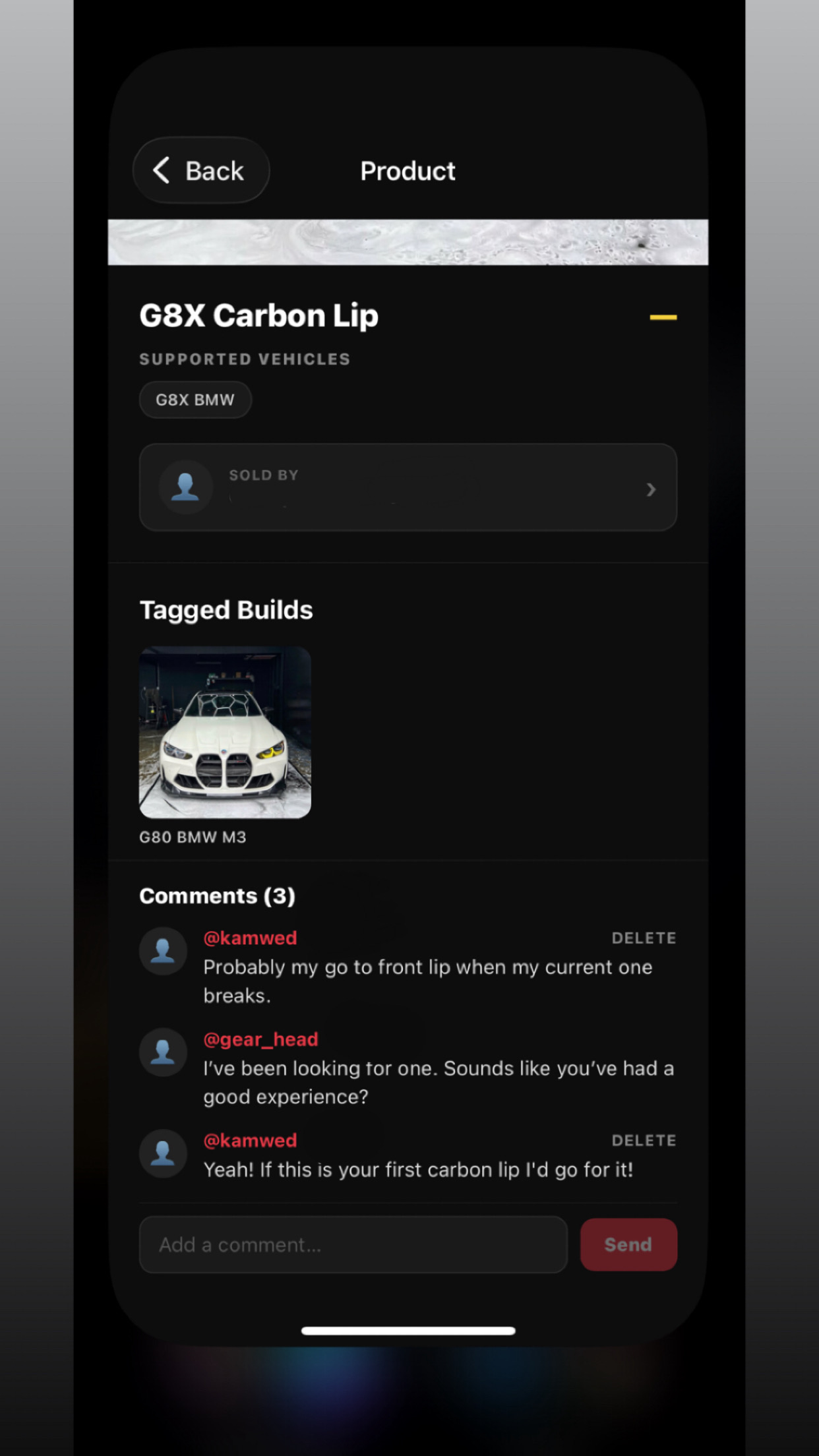 Build profile with tagged mods and comments