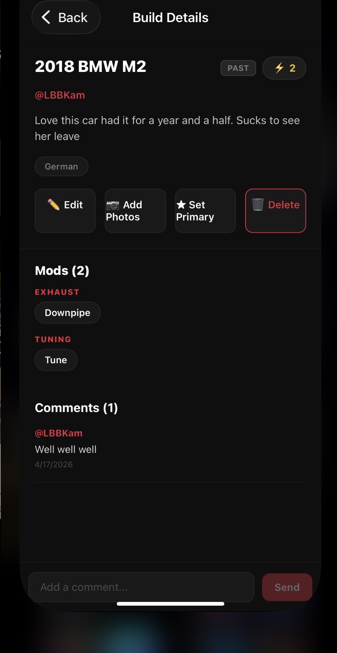 Swipe through products